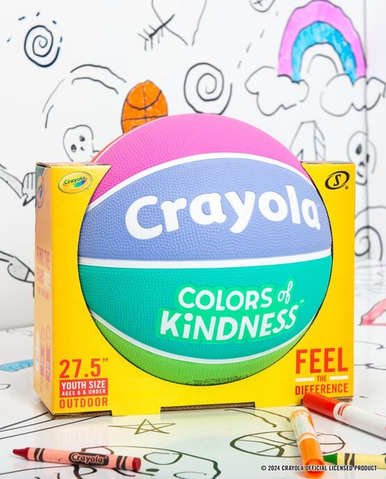 Crayola Colors of Kindness Youth Indoor/Outdoor Basketball 
